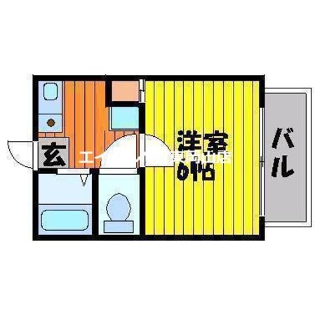 コーポパルの物件間取画像